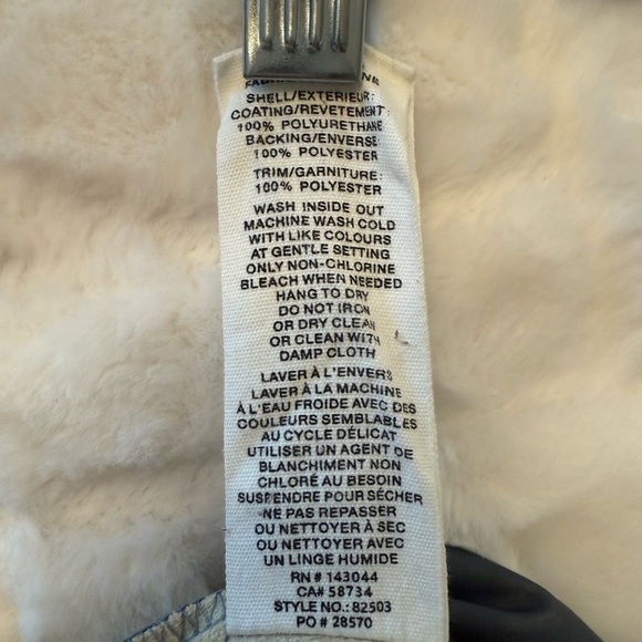 Avec Les Filles Blue/Gray Faux Leather Cargo Joggers - Picture 3 of 12